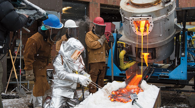 making lava