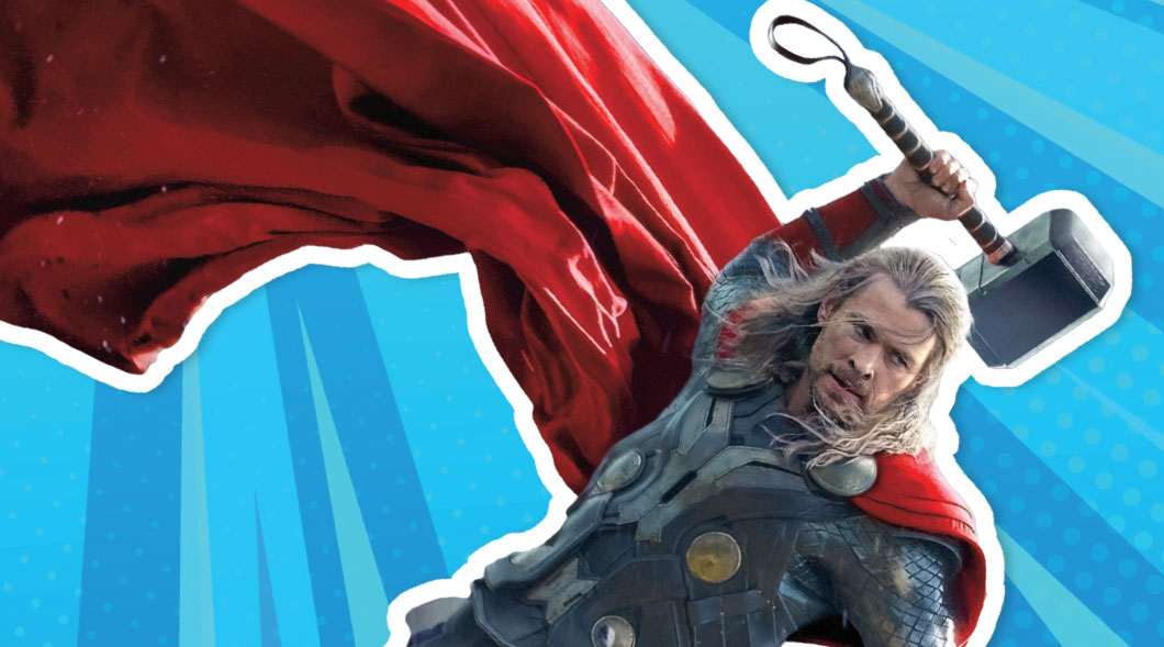Image of Thor with his hammer