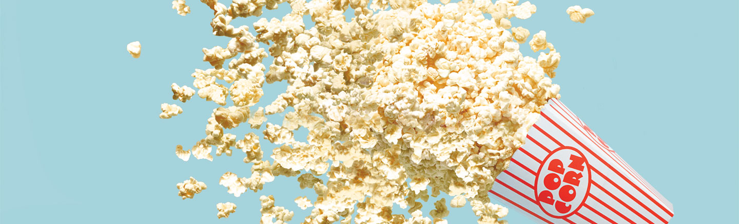 Image of popcorn pouring from a bag