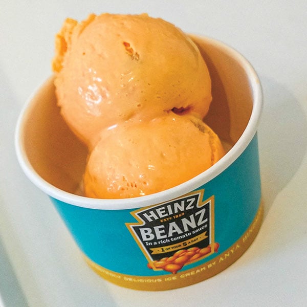 Image of Heinz Beans flavored ice cream