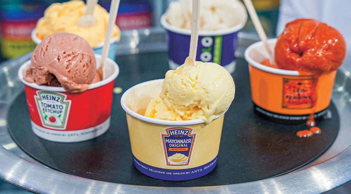 Image of Mayo and Ketchup-flavored ice cream