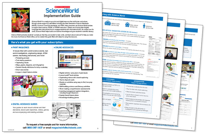 a spread of ScienceWorld implementation guide pages